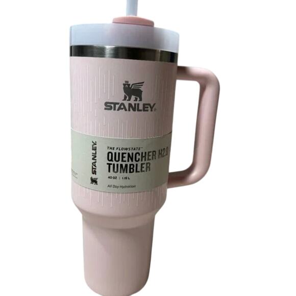 Stanley Soft Rain Bloom The Flowstate Quencher H2.0 40oz Tumbler Pink Pastel NIB - Picture 5 of 7
